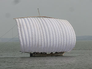 霞ヶ浦 帆引き船