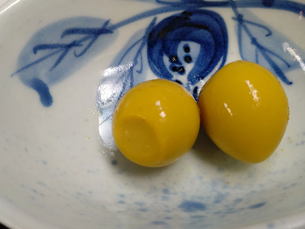 也万波 カレー味のうずら卵