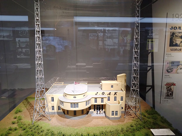 東京放送局 局舎模型