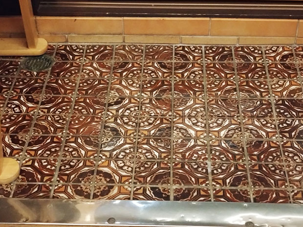 脱衣所のタイル