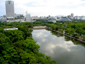 広島城からの景色