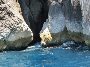 新婚旅行イタリア 青の洞窟